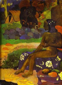 Vaïraumati tei oa Su nombre es Vairaumati Postimpresionismo Primitivismo Paul Gauguin Pinturas al óleo